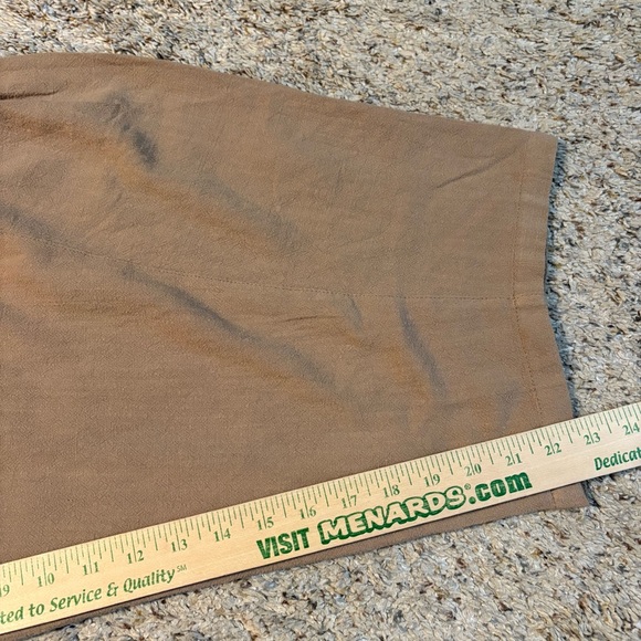 Women's Wide Leg Tan Linen Blend Pants NWT - Picture 12 of 13
